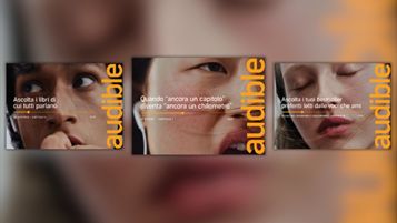 Alcuni soggetti della nuova campagna globale di Audible "Quando una storia ti parla davvero"