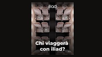 Un'immagine della creatività teaser di iliad dedicata all'offerta Top 30 Mondo