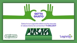 La creatività della campagna "Getta Giusto" di Logista