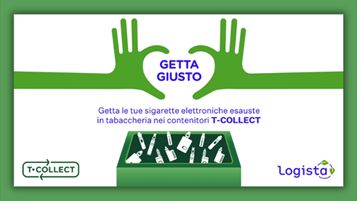 La creatività della campagna "Getta Giusto" di Logista
