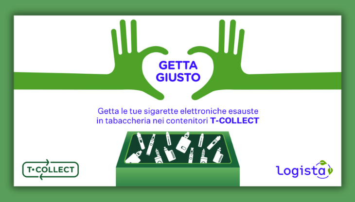 La creatività della campagna "Getta Giusto" di Logista