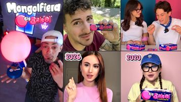 I creator coinvolti nella campagna Big Babol: FilmedbyIRed, Leoucifero, Chris&Sansi e Charlotte M.