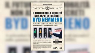 Un'immagine della nuova campagna di BYD