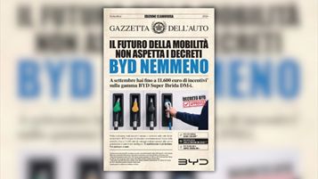 Un'immagine della nuova campagna di BYD