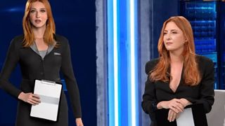 Barbara Carfagna e Ipazia (foto dal sito di Media Engeneering)