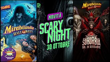 Le creatività della campagna Mirabilandia per Halloween