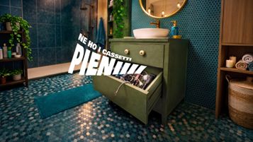 Il key visual della nuova campagna di Erion Weee “Ne ho i cassetti pieni”